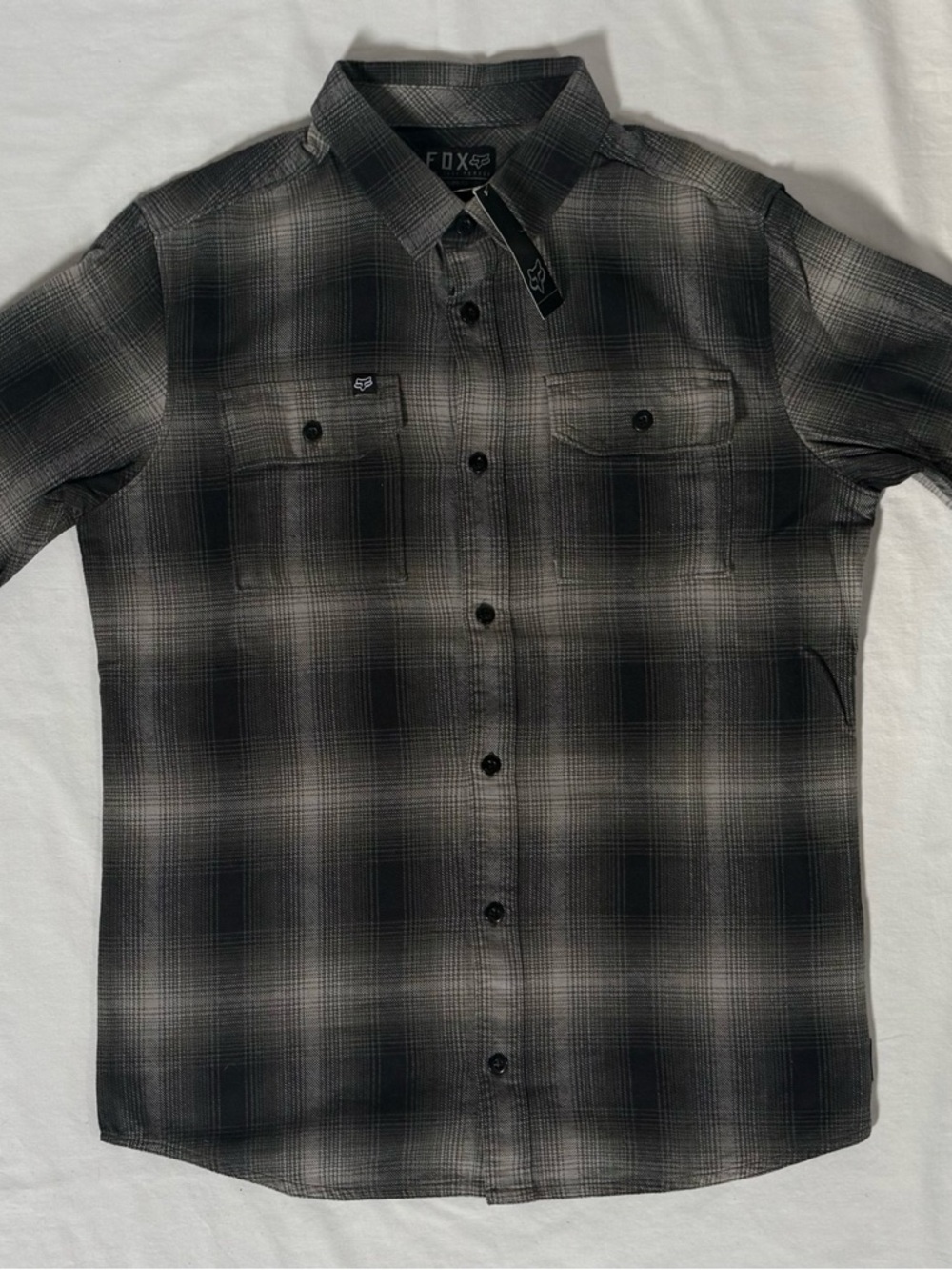 Fox Heritage Forged Hamhocks LS Flannel Plaid Button Up Men’s Size Small